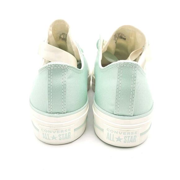 Converse (Womens 9) Chuck Taylor Lift OX Platform Shoe Skate Sneaker Sticky Aloe - Picture 3 of 5